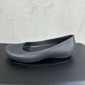 Crocs at Work Shoes Ballet Flats Women's 8 Black Casual Slip Resistant Comfort